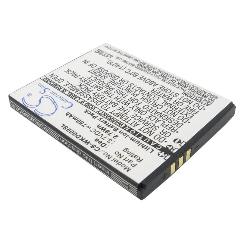Li-ion Battery fits Wiko, dea 3.7V, 750mAh Mobile & SmartPhone Cameron Sino Technology Limited