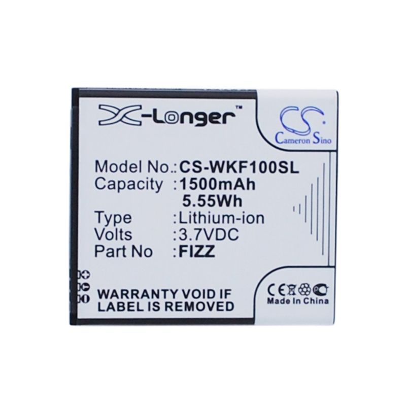 Li-ion Battery fits Wiko, fizz 3.7V, 1500mAh Mobile & SmartPhone Cameron Sino Technology Limited