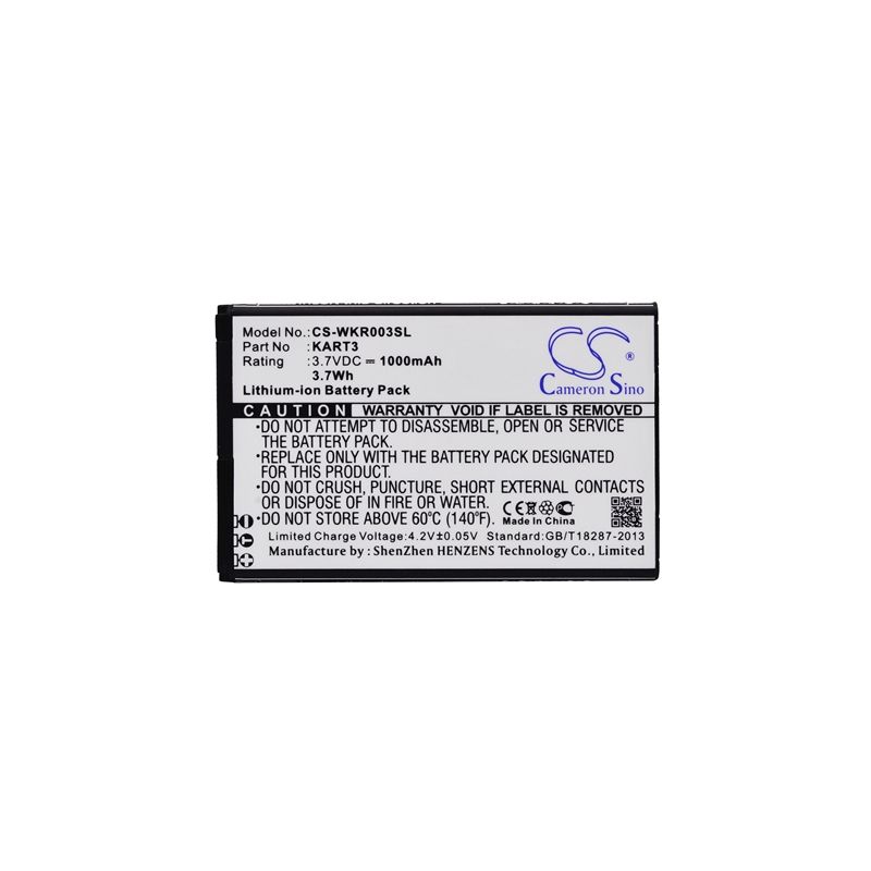 Li-ion Battery fits Wiko, kart 3, kart3 3.7V, 1000mAh Mobile & SmartPhone Cameron Sino Technology Limited (Suspended)