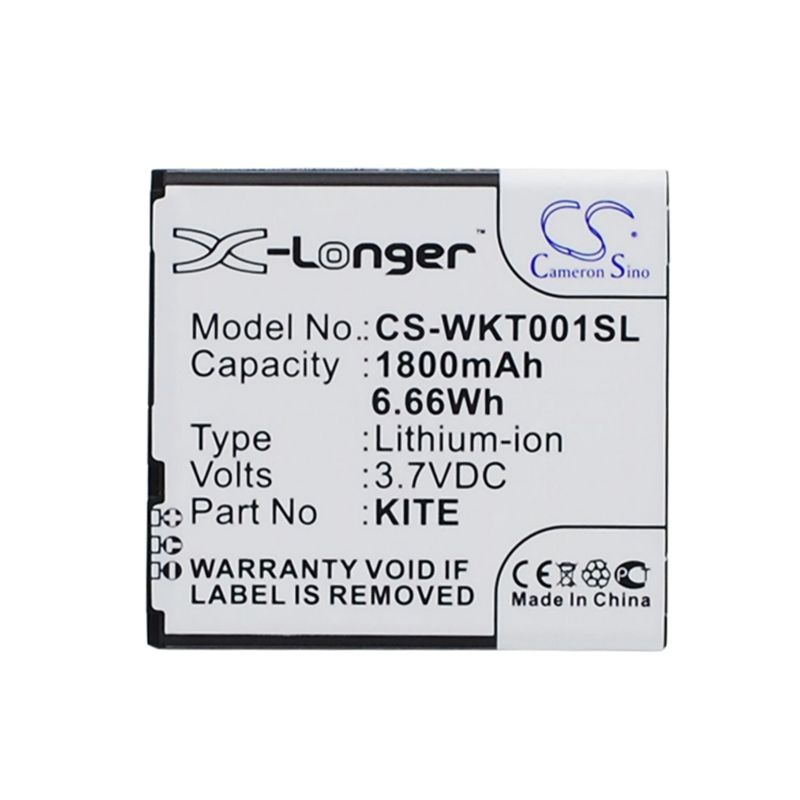 Li-ion Battery fits Wiko, kite 3.7V, 1800mAh Mobile & SmartPhone Cameron Sino Technology Limited