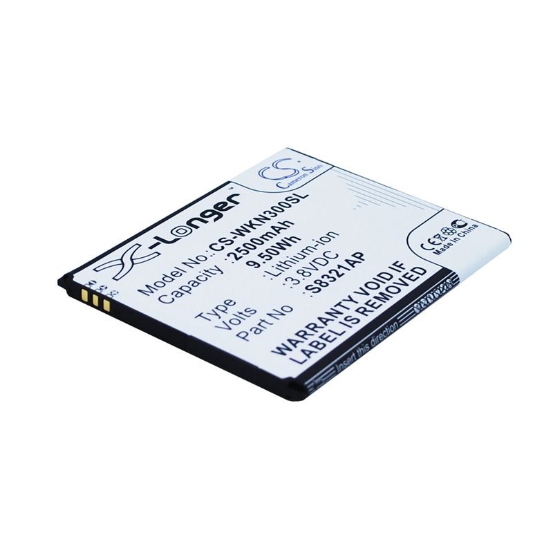 Li-ion Battery fits Wiko, n300, slide, slide 4gb 3.8V, 2500mAh Mobile & SmartPhone Cameron Sino Technology Limited