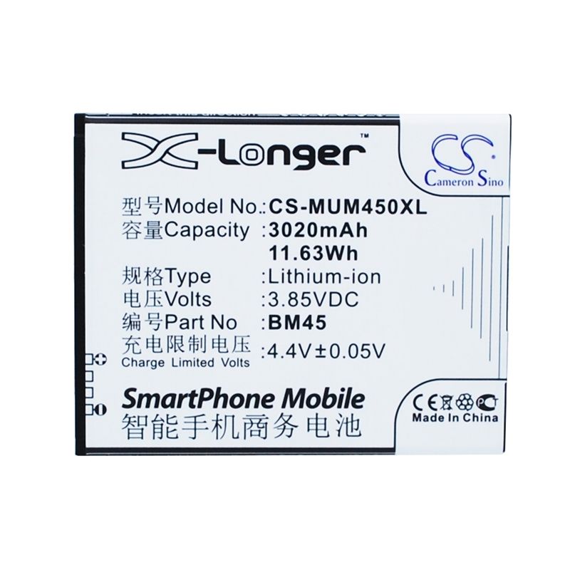 Li-ion Battery Fits Xiaomi,2015213, Note 2 Premium Edition, Note 2 Premium Edition Dual Sim 3.85v, 3020mah Mobile & SmartPhone Cameron Sino Technology Limited