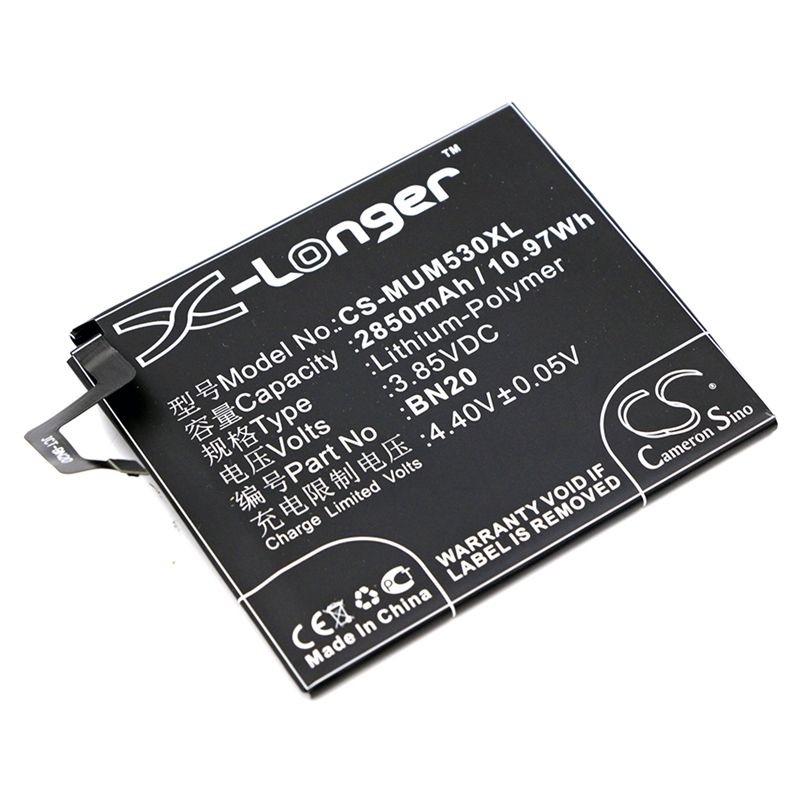 Li-Polymer Battery fits Xiaomi, 5c (china version), meri (china version), mi 5c (china version) 3.85V, 2850mAh Communications Cameron Sino Technology Limited (Suspended)