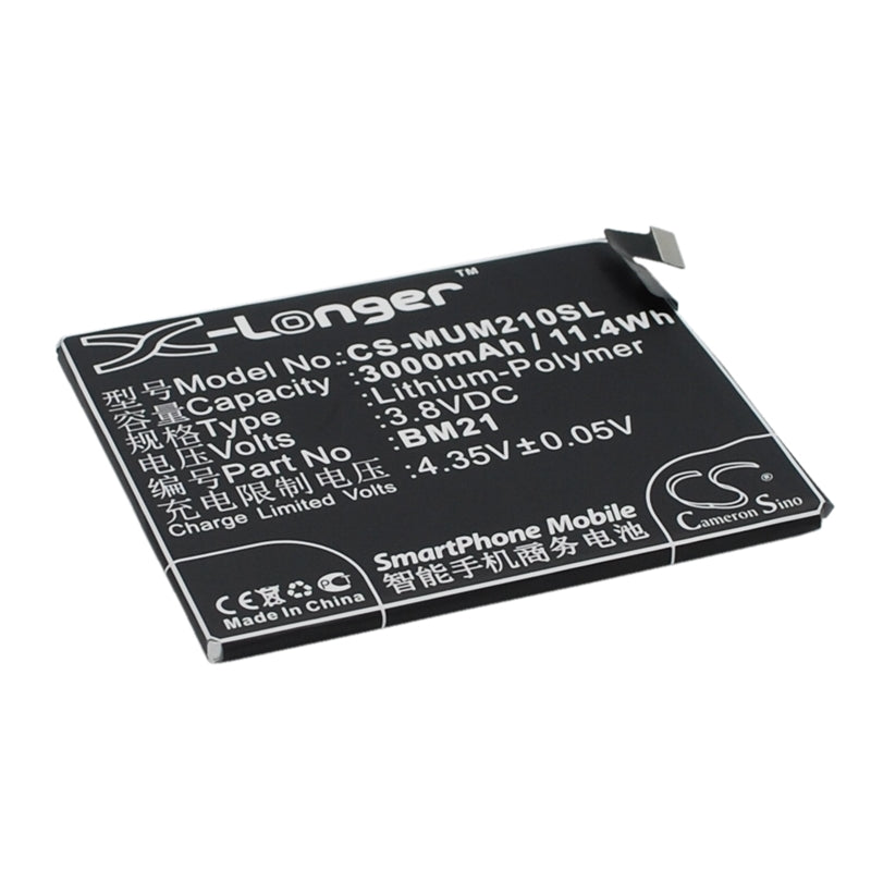 Li-polymer Battery Fits Xiaomi, Libra, Mi Note 3.8v, 3000mah Mobile & SmartPhone Cameron Sino Technology Limited