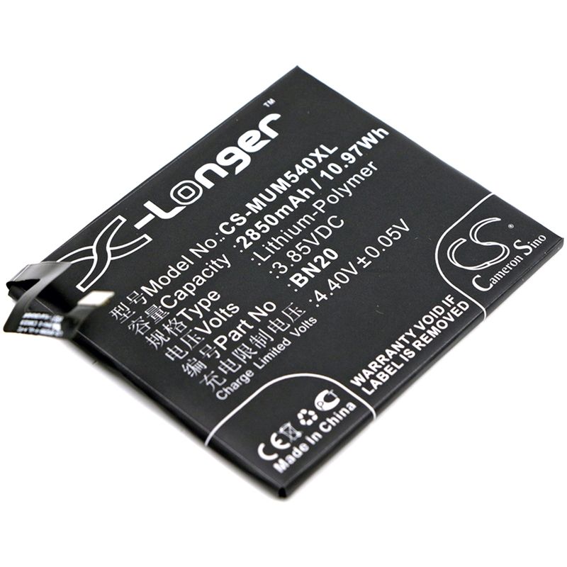 Li-Polymer Battery fits Xiaomi, meri, mi 5c, mi 5c dual sim td-lte 3.85V, 2850mAh Mobile & SmartPhone Cameron Sino Technology Limited