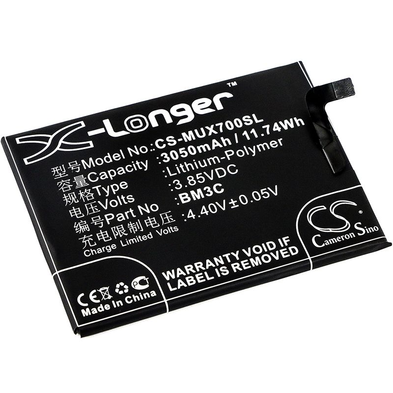 Li-Polymer Battery fits Xiaomi, mi 7 3.85V, 3050mAh Mobile & SmartPhone Cameron Sino Technology Limited