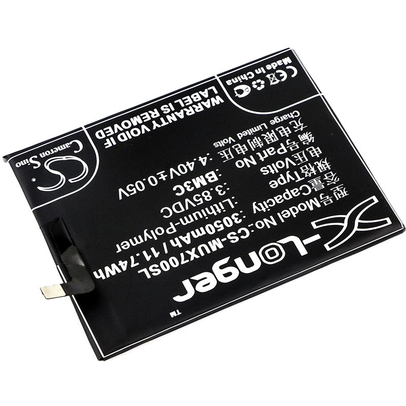 Li-Polymer Battery fits Xiaomi, mi 7 3.85V, 3050mAh Mobile & SmartPhone Cameron Sino Technology Limited