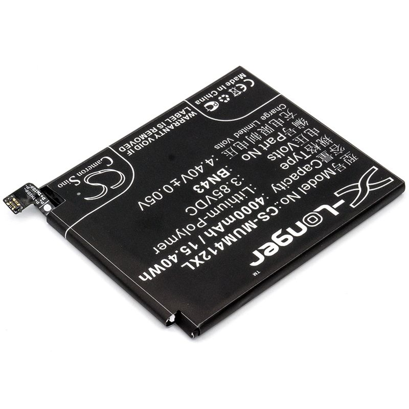 Li-polymer Battery Fits Xiaomi, Note 4x (china Version), Redmi Note 4x (china Version) 3.85v, 4000mah Mobile & SmartPhone Cameron Sino Technology Limited