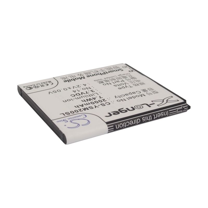 Li-ion Battery fits Yusun, m1, m1s, m1y 3.7V, 2000mAh Mobile & SmartPhone Cameron Sino Technology Limited