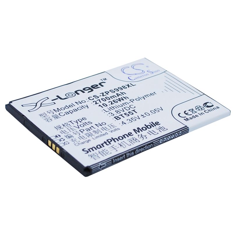 Li-polymer Battery Fits Zopo, 3x,9530, Zp998 3.8v, 2700mah Communications Cameron Sino Technology Limited
