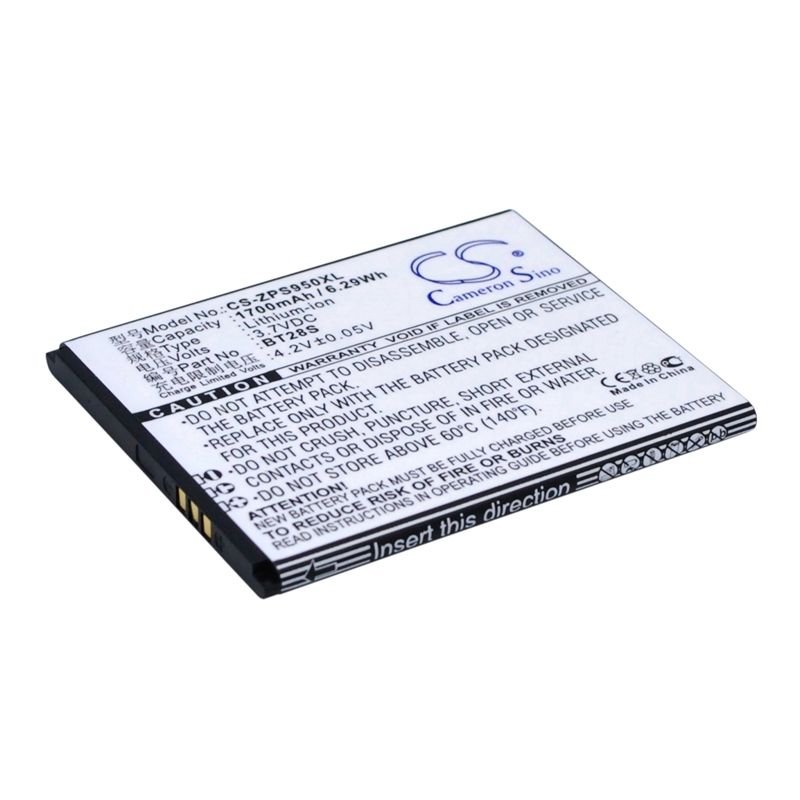 Li-ion Battery fits Zopo,6470, zp590 3.7V, 1700mAh Communications Cameron Sino Technology Limited (Suspended)