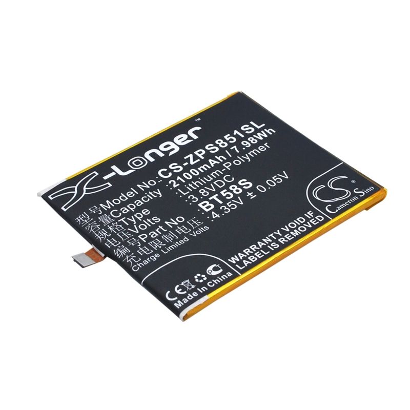 Li-Polymer Battery fits Zopo,8510, zp1000 3.8V, 2100mAh Communications Cameron Sino Technology Limited (Suspended)