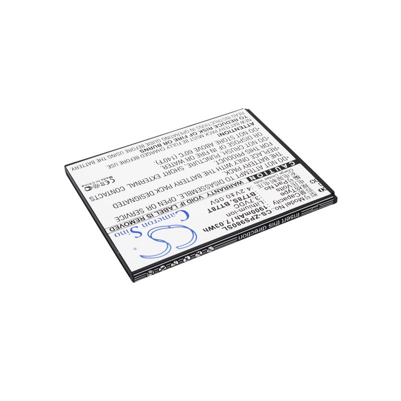 Li-ion Battery fits Zopo,9515, c2, c2a 3.7V, 1900mAh Mobile & SmartPhone Cameron Sino Technology Limited