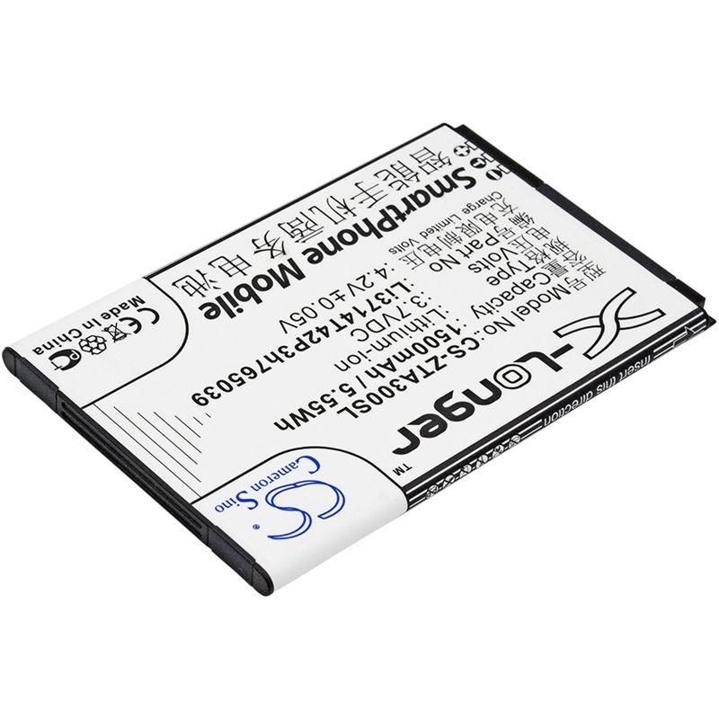 Li-ion Battery fits Zte, af3, af5, blade a3 3.7V, 1500mAh Mobile & SmartPhone Cameron Sino Technology Limited