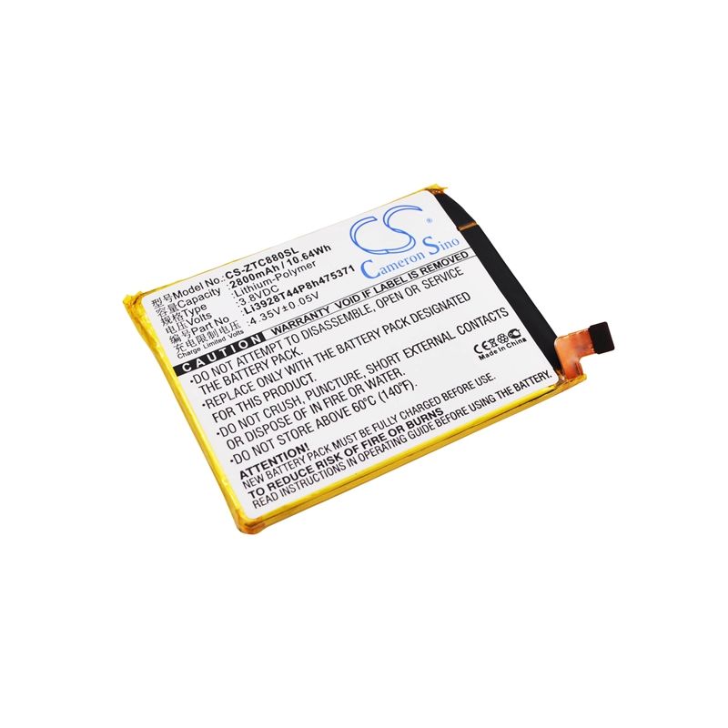 Li-Polymer Battery fits Zte, axon mini, axon mini b2015, blade a1 3.8V, 2800mAh Mobile & SmartPhone Cameron Sino Technology Limited