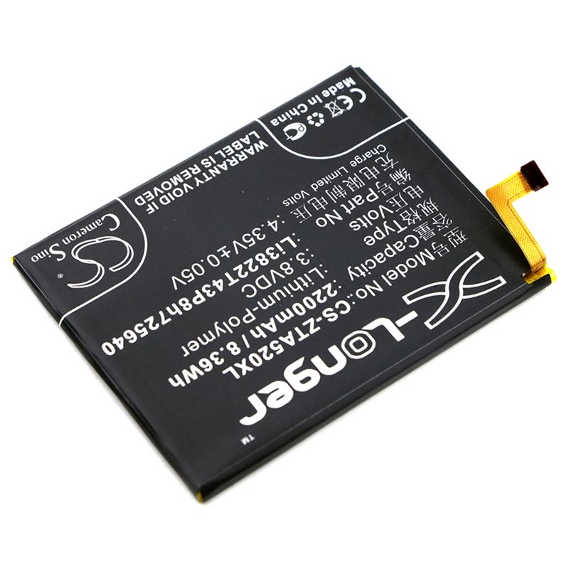 Li-Polymer Battery fits Zte, ba510, blade a510 3.8V, 2200mAh Mobile & SmartPhone Cameron Sino Technology Limited