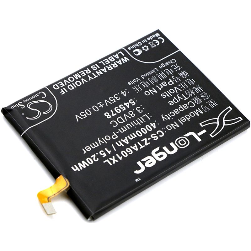 Li-Polymer Battery fits Zte, ba601, blade a601 3.8V, 4000mAh Mobile & SmartPhone Cameron Sino Technology Limited