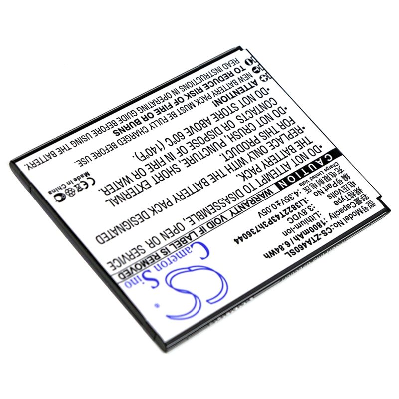 Li-ion Battery fits Zte, blade a460, blade l4 3.8V, 1800mAh Mobile & SmartPhone Cameron Sino Technology Limited