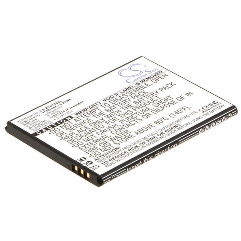 Li-ion Battery fits Zte, blade c310, l530g 3.7V, 1150mAh Communications Cameron Sino Technology Limited (Suspended)