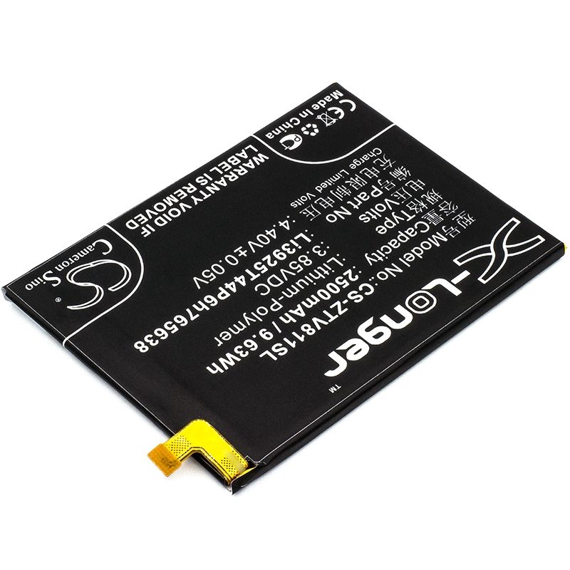 Li-Polymer Battery fits Zte, blade v8 lite, blade v8 lite dual sim, blade v8 lite dual sim td-lte 3.85V, 2500mAh Mobile & SmartPhone Cameron Sino Technology Limited