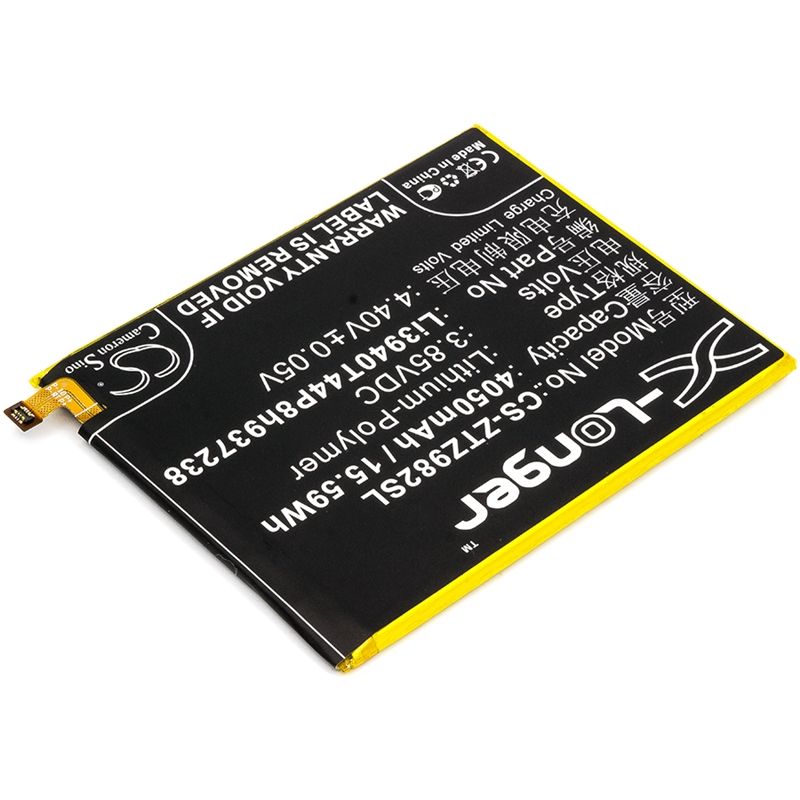 Li-polymer Battery Fits Zte, Blade Z Max, Z982 3.85v, 4050mah Mobile & SmartPhone Cameron Sino Technology Limited