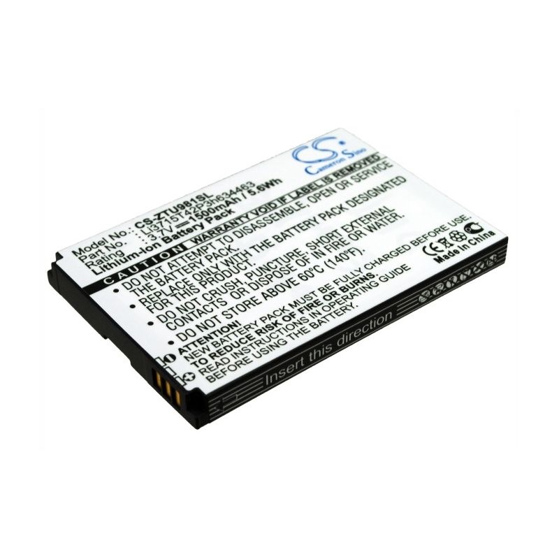 Li-ion Battery fits Zte, d820, d821, u908 3.7V, 1500mAh Communications Cameron Sino Technology Limited (Suspended)