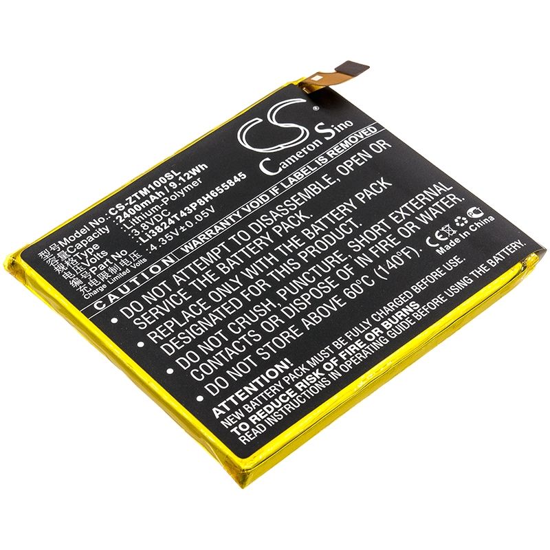 Li-Polymer Battery fits Zte, mono mo-01j, mono mo-01j td-lte, mono mo-01k 3.8V, 2400mAh Mobile & SmartPhone Cameron Sino Technology Limited