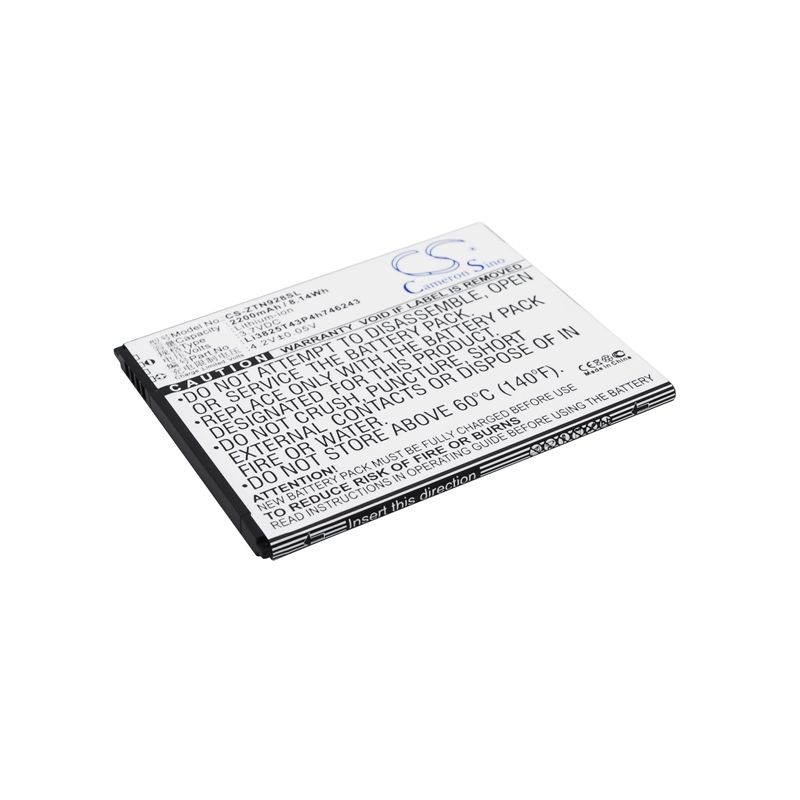 Li-ion Battery fits Zte, n928, n928dt, n928st 3.7V, 2200mAh Communications Cameron Sino Technology Limited (Suspended)