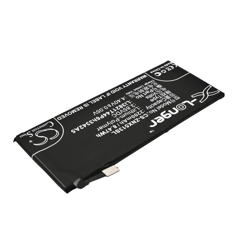 Li-Polymer Battery fits Zte, nubia my prague, nubia prague s, nx513j 3.85V, 2200mAh Communications Cameron Sino Technology Limited (Suspended)