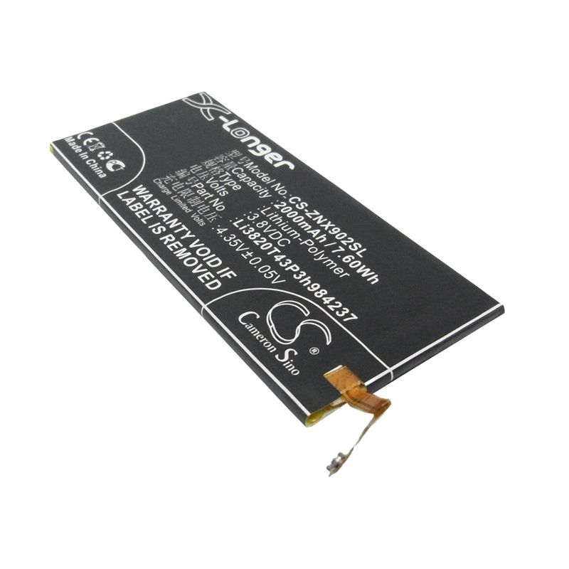 Li-Polymer Battery fits Zte, nubia z5 mini, nubia z5s mini, nx403a 3.8V, 2000mAh Communications Cameron Sino Technology Limited (Suspended)
