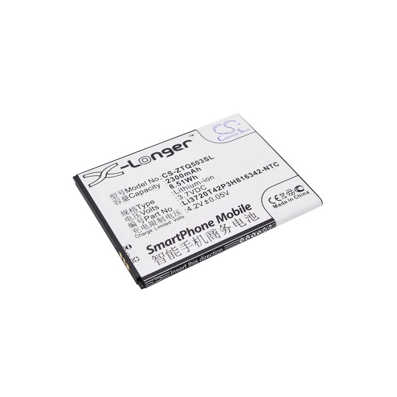 Li-ion Battery fits Zte, q503c, q503u, u968 3.7V, 2300mAh Communications Cameron Sino Technology Limited (Suspended)
