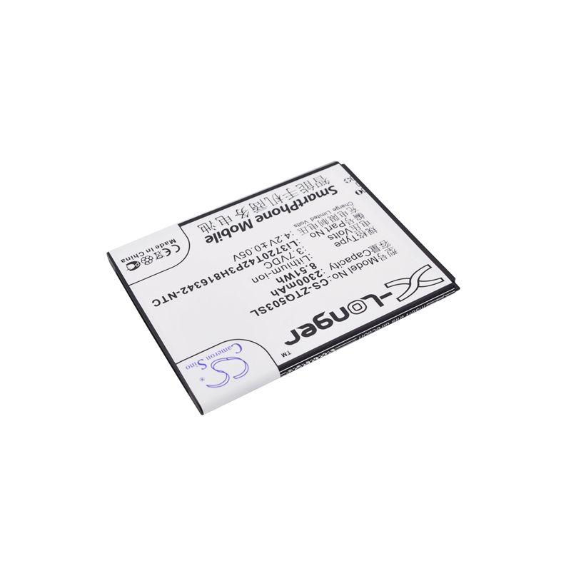 Li-ion Battery fits Zte, q503c, q503u, u968 3.7V, 2300mAh Communications Cameron Sino Technology Limited (Suspended)