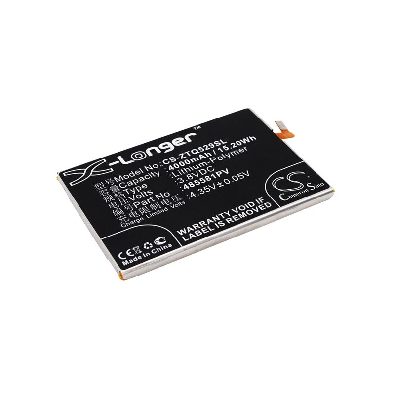Li-Polymer Battery fits Zte, q529, q529c, q529e 3.8V, 4000mAh Communications Cameron Sino Technology Limited (Suspended)
