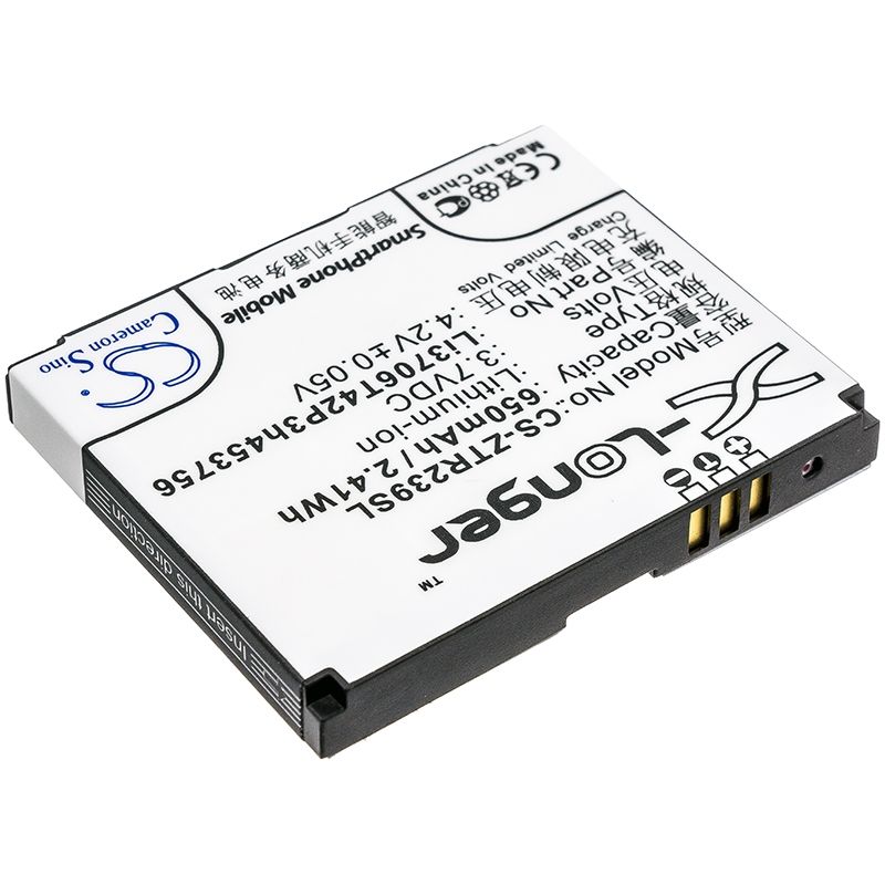 Li-ion Battery fits Zte, r239 3.7V, 650mAh Communications Cameron Sino Technology Limited (Suspended)