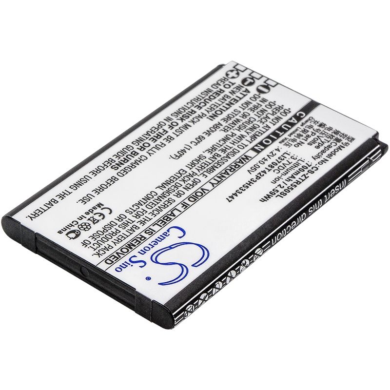 Li-ion Battery fits Zte, r550 3.7V, 700mAh Mobile & SmartPhone Cameron Sino Technology Limited