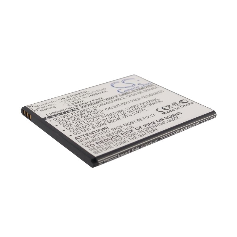 Li-ion Battery fits Zte, u887 3.7V, 1600mAh Communications Cameron Sino Technology Limited (Suspended)