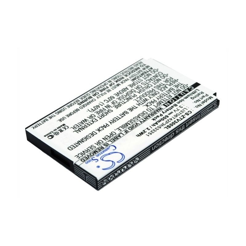 Li-ion Battery fits Zte, v190, v260, v270 3.7V, 600mAh Mobile & SmartPhone Cameron Sino Technology Limited