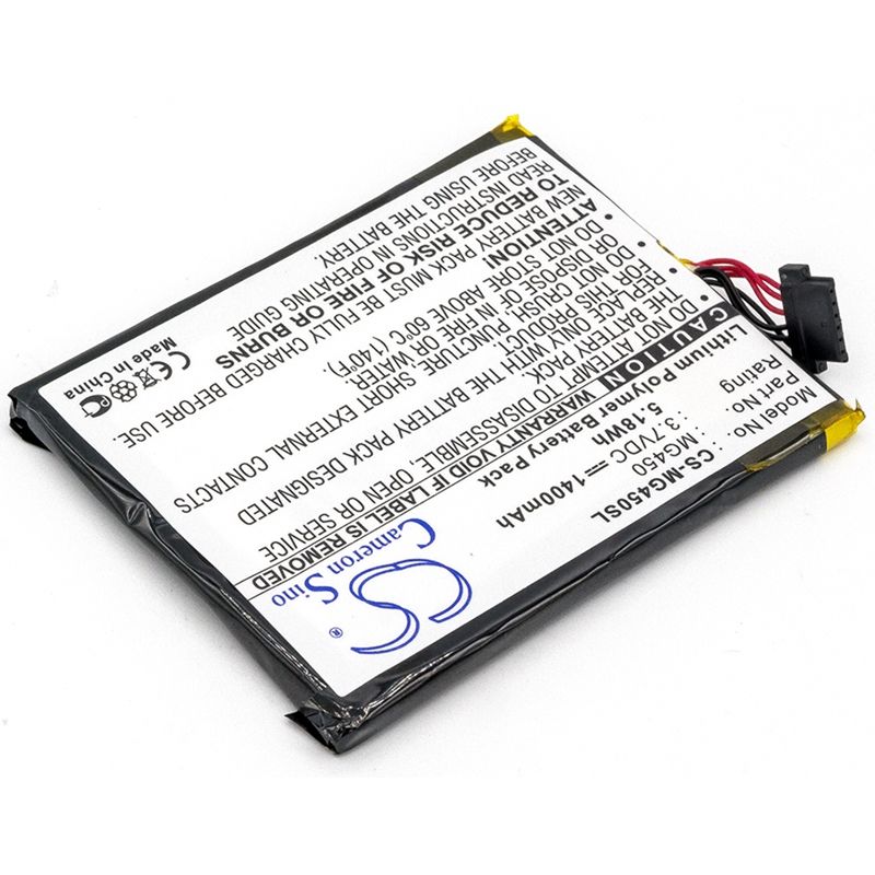 Li-Polymer Battery fits Airboard,4000, Typhoon, Myguide 4500 3.7V, 1400mAh GPS & Navigator Cameron Sino Technology Limited