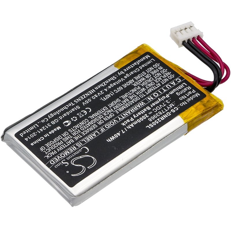 Li-polymer Battery Fits Delorme, Ag-008727-201, Incrh20, Inrch25 3.7v, 2000mah GPS & Navigator Cameron Sino Technology Limited