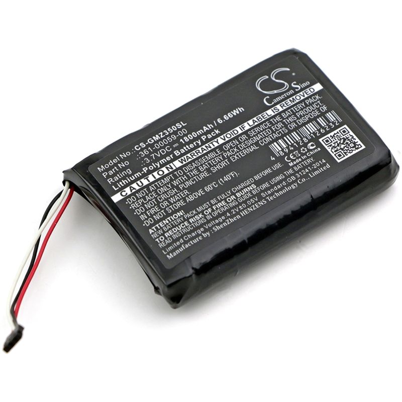Li-polymer Battery Fits Garmin, Zumo 350lm 3.7v, 1800mah GPS & Navigator Cameron Sino Technology Limited