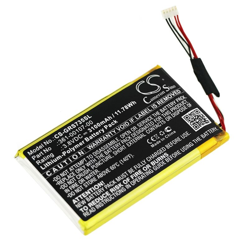 Li-Polymer Battery fits Garmin, 010-01735-10, Explorer+, Garmin Inreach Se+ 3.8V, 3100mAh GPS & Navigator Cameron Sino Technology Limited