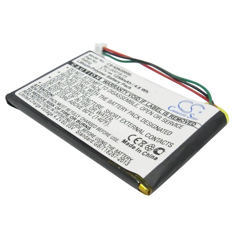 Li-polymer Battery Fits Garmin, Nuvi 200, Nuvi 200w, Nuvi 205 3.7v, 1250mah GPS & Navigator Cameron Sino Technology Limited