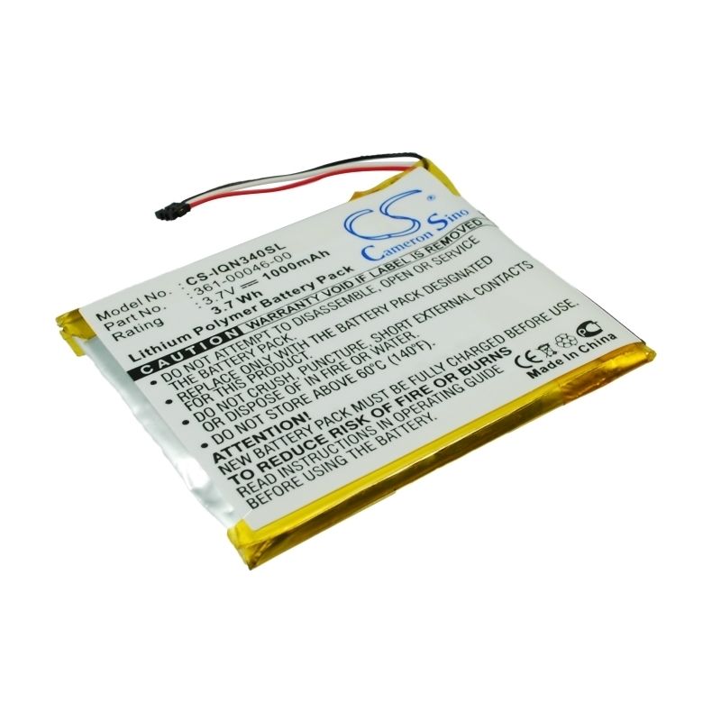 Li-polymer Battery Fits Garmin, Dash Cam 20, Nuvi 3400, Nuvi 3450 3.7v, 1000mah GPS & Navigator Cameron Sino Technology Limited
