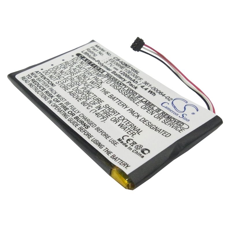 Li-polymer Battery Fits Garmin, Nuvi 3700, Nuvi 3760, Nuvi 3760t 3.7v, 1200mah GPS & Navigator Cameron Sino Technology Limited