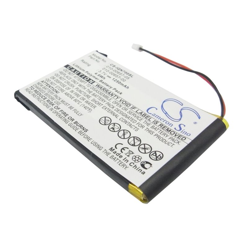 Li-Polymer Battery fits Garmin, Nuvi 700 (2 Wires) 3.7V, 1250mAh GPS & Navigator Cameron Sino Technology Limited