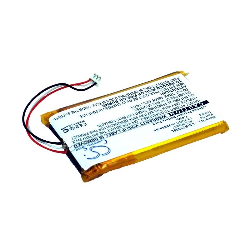 Li-Polymer Battery fits Globalsat, 11-tr151-lib-tn1, Telenav Tr-150, Telenav Tr-151 3.7V, 2000mAh GPS & Navigator Cameron Sino Technology Limited