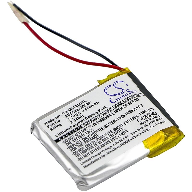 Li-Polymer Battery fits Golf Buddy, Ct2, Dsc-ct2-100 3.7V, 550mAh GPS & Navigator Cameron Sino Technology Limited