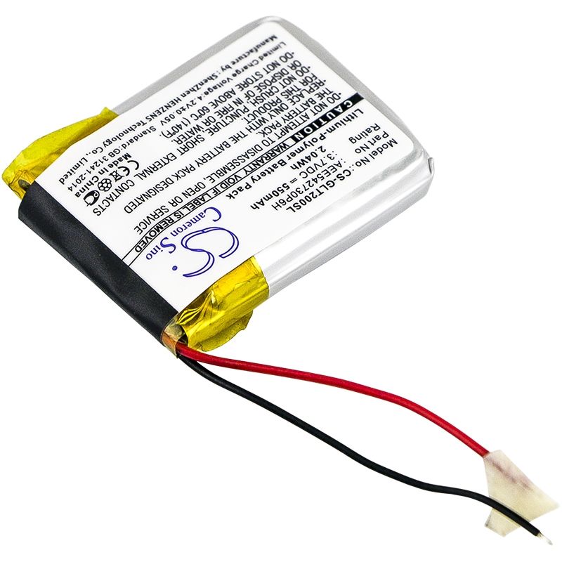 Li-Polymer Battery fits Golf Buddy, Ct2, Dsc-ct2-100 3.7V, 550mAh GPS & Navigator Cameron Sino Technology Limited