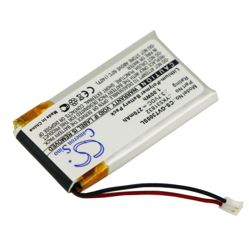 Li-Polymer Battery fits Golf Buddy, Vt3 Gps Rangefinder 3.7V, 270mAh GPS & Navigator Cameron Sino Technology Limited