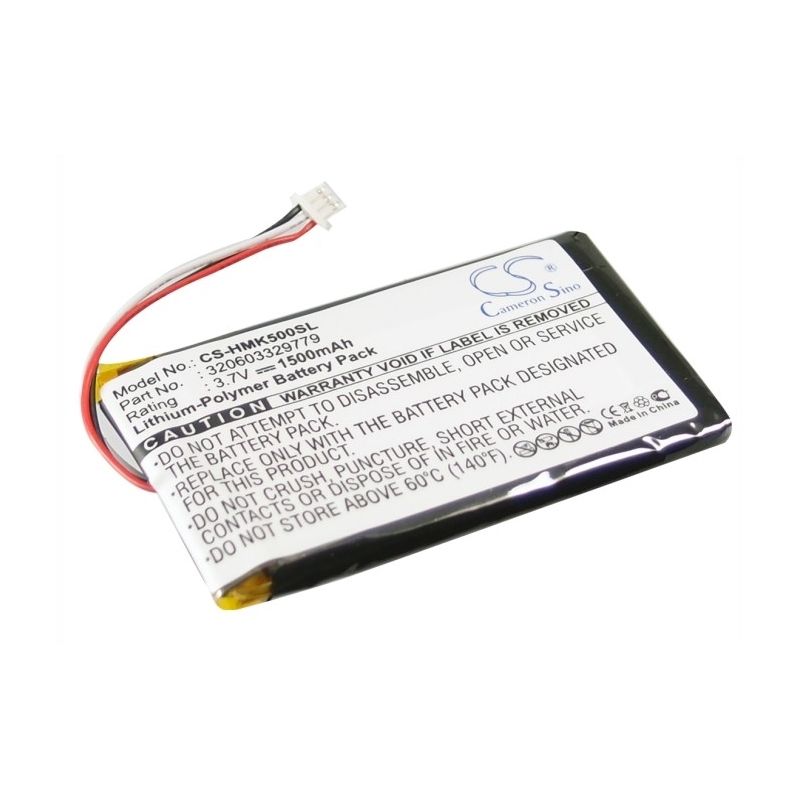 Li-Polymer Battery fits Harmon Kardon, Gps-500 3.7V, 1500mAh GPS & Navigator Cameron Sino Technology Limited